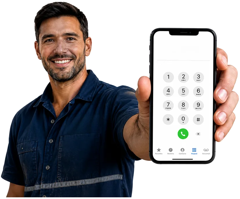 Our plumber taking a booking call for Coogee
